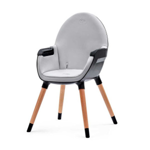 Стульчик для кормления Kinderkraft FINI 2-in-1, серый/дерево