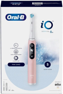 Электрическая зубная щетка Oral-B iO series 6N розовая