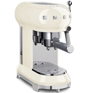 Кофеварка рожковая Smeg ECF01, кремовый
