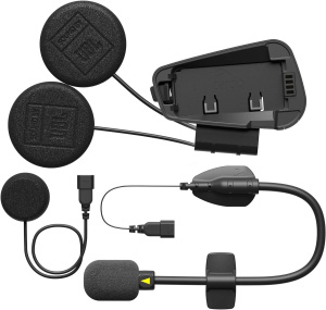 Комплект Cardo Freecom X/Spirit 2nd Helmet Kit - моно Bluetooth-наушники черного цвета