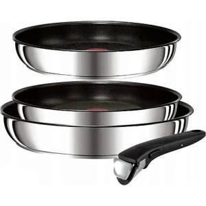 Набор сковород Tefal Ingenio Emotion+ L897S455 22/24/28см 4 предмета со съемной ручкой