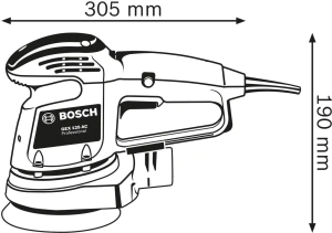 Эксцентриковая шлифовальная машина сетевая Bosch GEX 34-125 0601372300