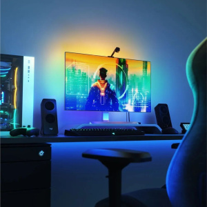 Цветная светодиодная подсветка Nanoleaf 4D Screen Mirror + Lightstrip Kit для ТВ до 65" (NF082K02-40LS)