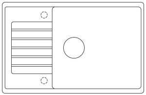 Врезная кухонная мойка 78 см, Blanco Zia XL 6 S Compact, белый