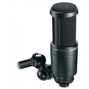Микрофон проводной Audio-Technica AT2020, разъем: XLR 3 pin (M), черный