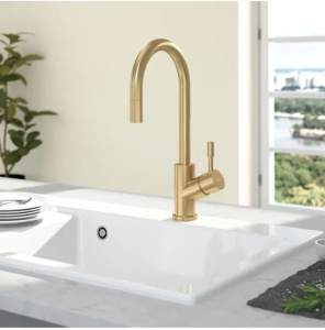 Смеситель для кухни Villeroy & Boch Umbrella матовое золото 92530003
