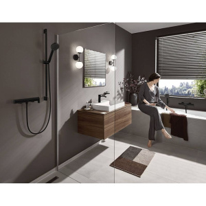 Смеситель для ванны с душем Hansgrohe Vivenis 75420670 матовый черный