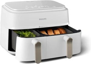 Аэрогриль Philips Series 3000 Ovi Dual Basket NA353/10, белый