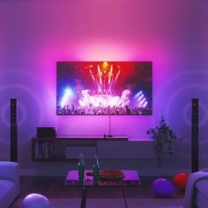 Цветная светодиодная подсветка Nanoleaf 4D Screen Mirror + Lightstrip Kit для ТВ до 65" (NF082K02-40LS)