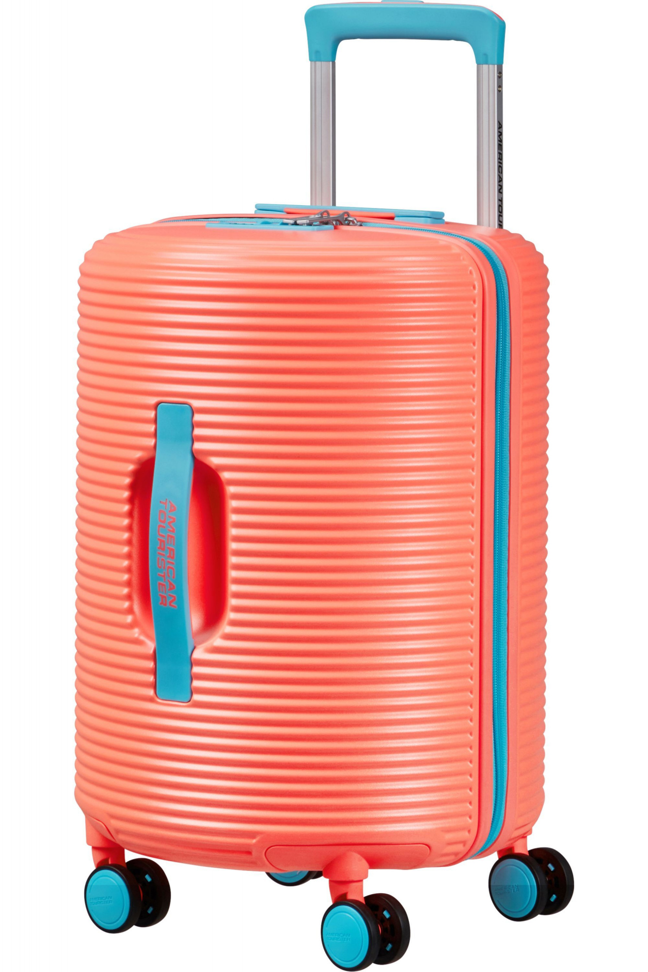 American Tourister Rollio 52cm чемодан для ручной клади Коралловый/Синий