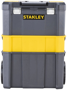 Ящик-тележка STANLEY STST1-80151 Essential Rolling Workshop, 63x46x28.5 см, 18'' , черный