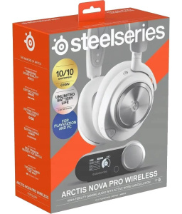 Игровые наушники Steelseries Arctis Nova Pro Wireless White (61524)