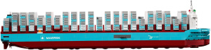 Конструктор LEGO 40955 Контейнеровоз с двухтопливным двигателем Maersk