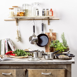 Стальной ковшик Kitchenaid Rondel Classic 2,1 л, 18 см (Cc004004001) серебристый