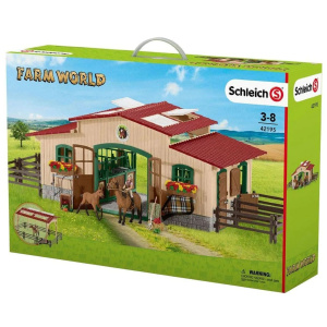 Игровой набор Schleich Конюшня с аксессуарами 42195