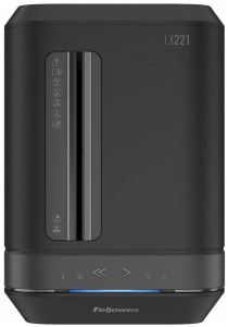 Шредер Fellowes LX221, 5 уровень секретности, 2x12 мм, 20 листов, 30 л, черный