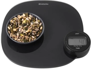Цифровые кухонные весы, Brabantia, темно-серый, 122880