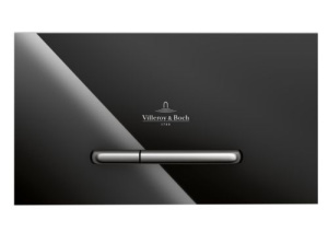 Клавишасмыва Villeroy & Boch ViConnect 300G черное глянцевое стекло 922160RB