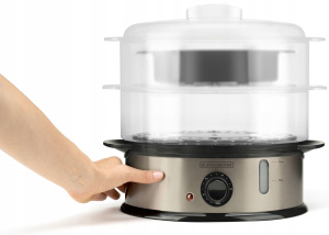Пароварка BLACK+DECKER BXST800E черный
