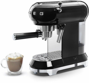 Кофеварка рожковая Smeg ECF01, черный