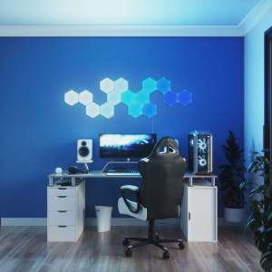 Светодиодная панель nanoleaf Shapes Hexagon Starter Kit (15 панелей) (NL42-6002HX-15PK)