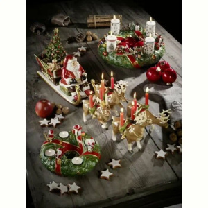 Новогодняя декорация Villeroy & Boch Christmas Toys Memory Олени Санта-Клауса 14-8330-9287